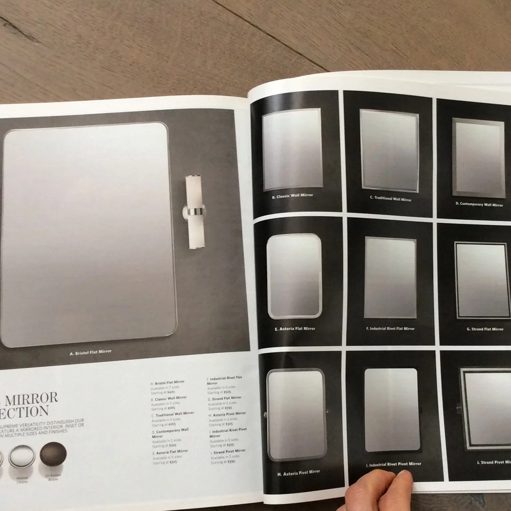 RH restoration hardware catalog table look book